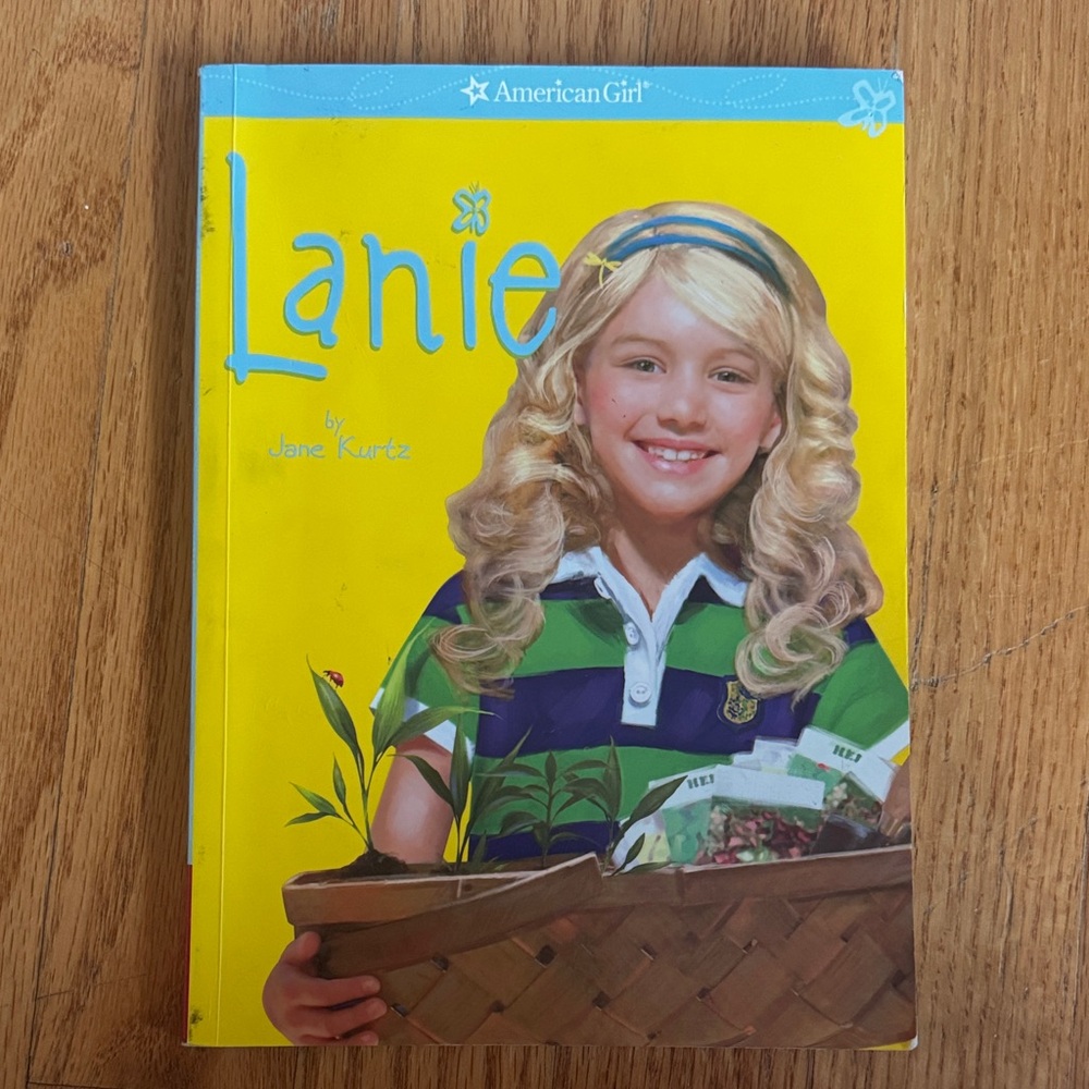 American Girl Lanie Book - Bright Yellow and Blue Cover